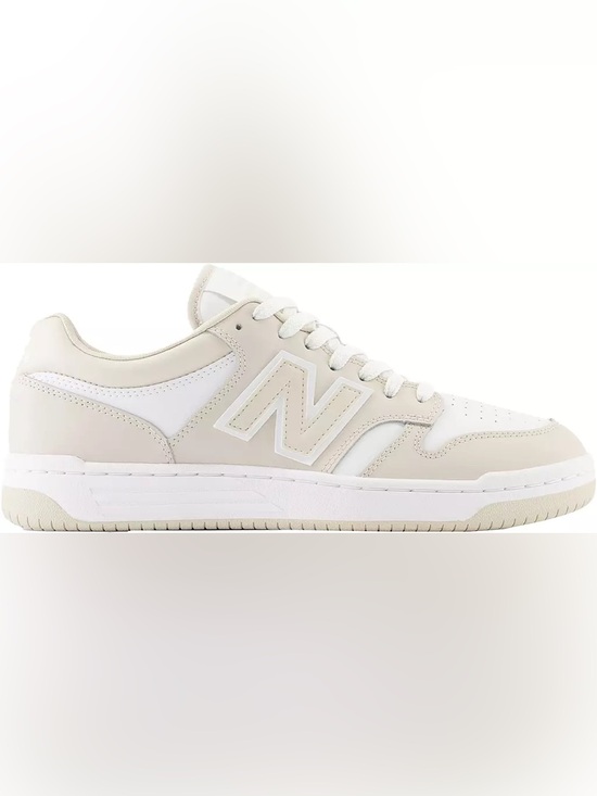 New Balance Shoes - New Balance 480 Cream & White Low-Top Sneaker